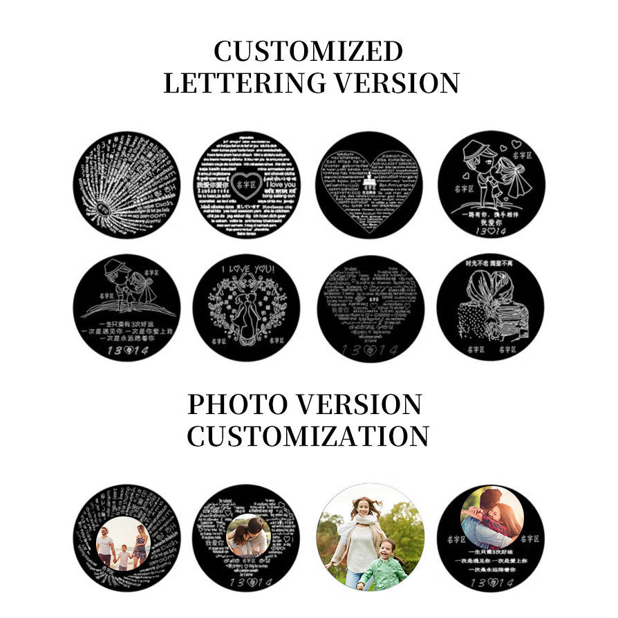 GLINTORS Custom Photo Projection Bracelet – Sterling Silver Gift