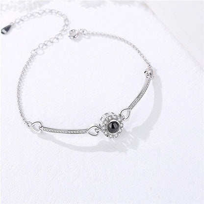 GLINTORS Angel Eyes Custom Photo Projection Bracelet – Gift for Her