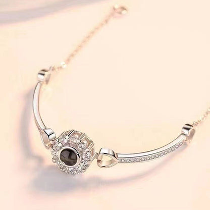 GLINTORS Angel Eyes Custom Photo Projection Bracelet – Gift for Her