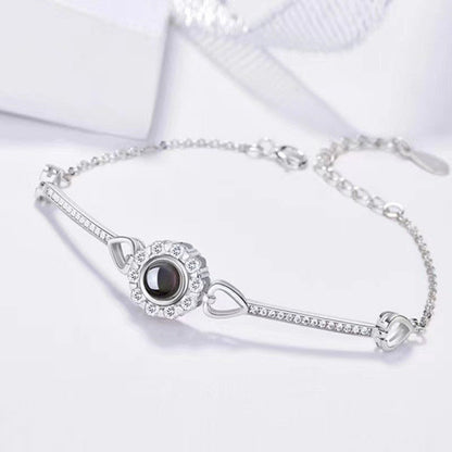 GLINTORS Angel Eyes Custom Photo Projection Bracelet – Gift for Her